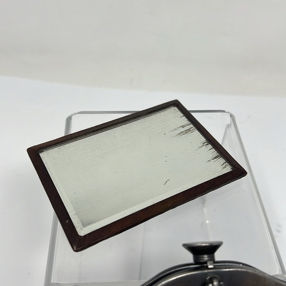 Vintage 1920’s Hand Tooled Brown Leather Purse Metal Snap Frame Closure - Picture 13 of 16